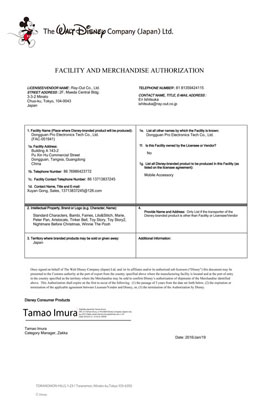 Disney Authorization