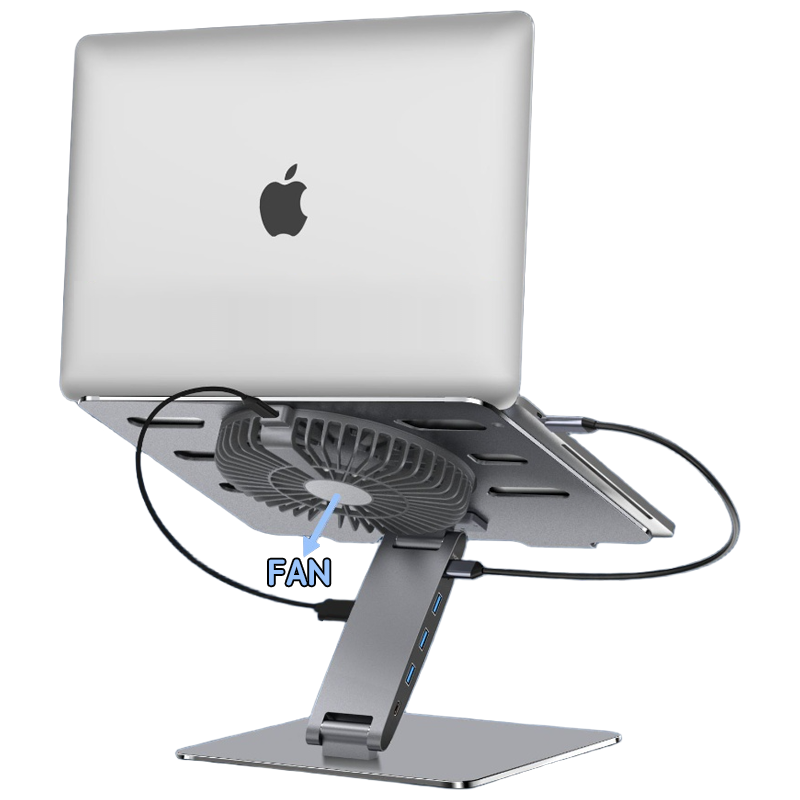 PC200B+FAN notebook docking station stand