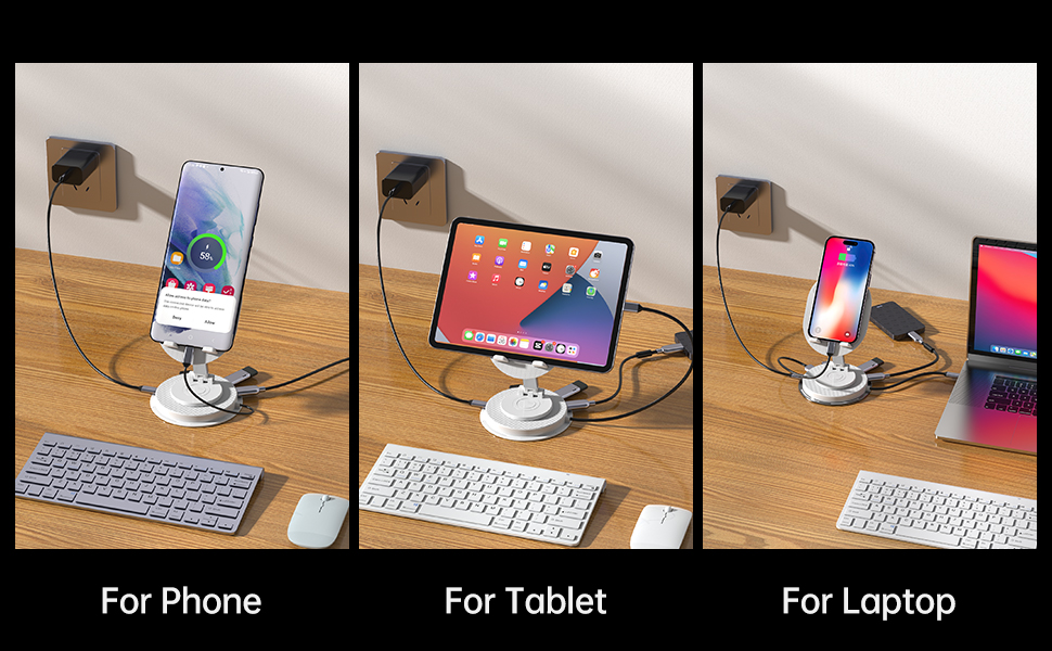 tablet stand with docking station