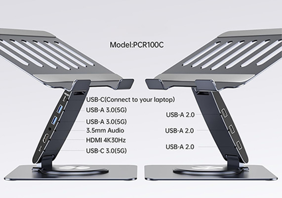 PCR100C alluminum docking stand